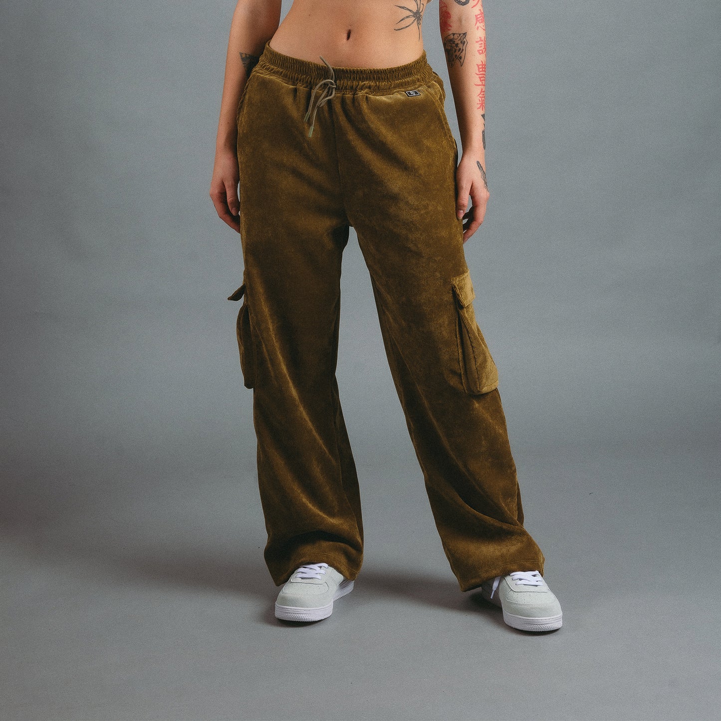 Pantalón Cargo Courdoroy - Verde Moss