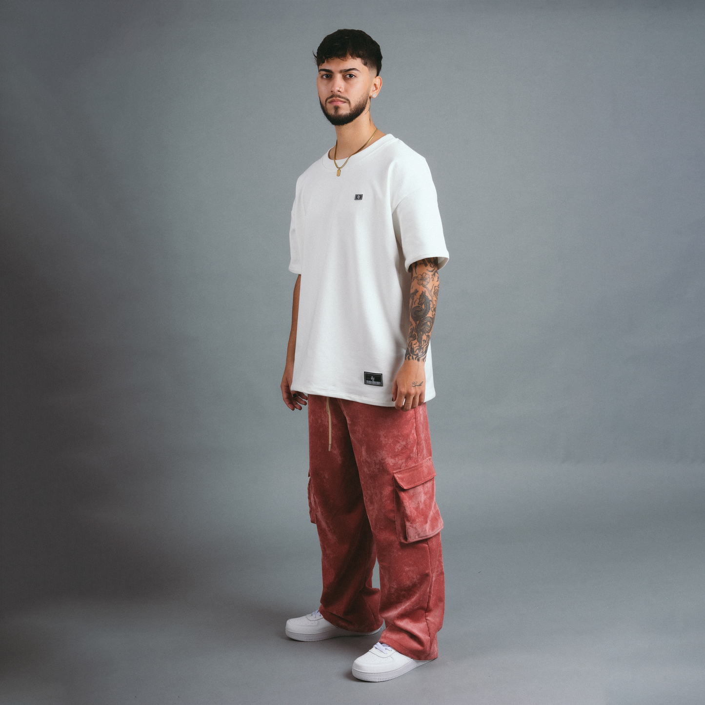 Pantalón Cargo Courdoroy - Coral