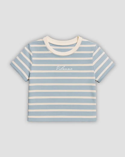 U-Turn Slim Tee Rib - Blue