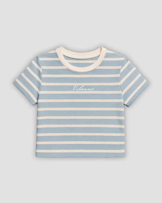 U-Turn Slim Tee Rib - Blue