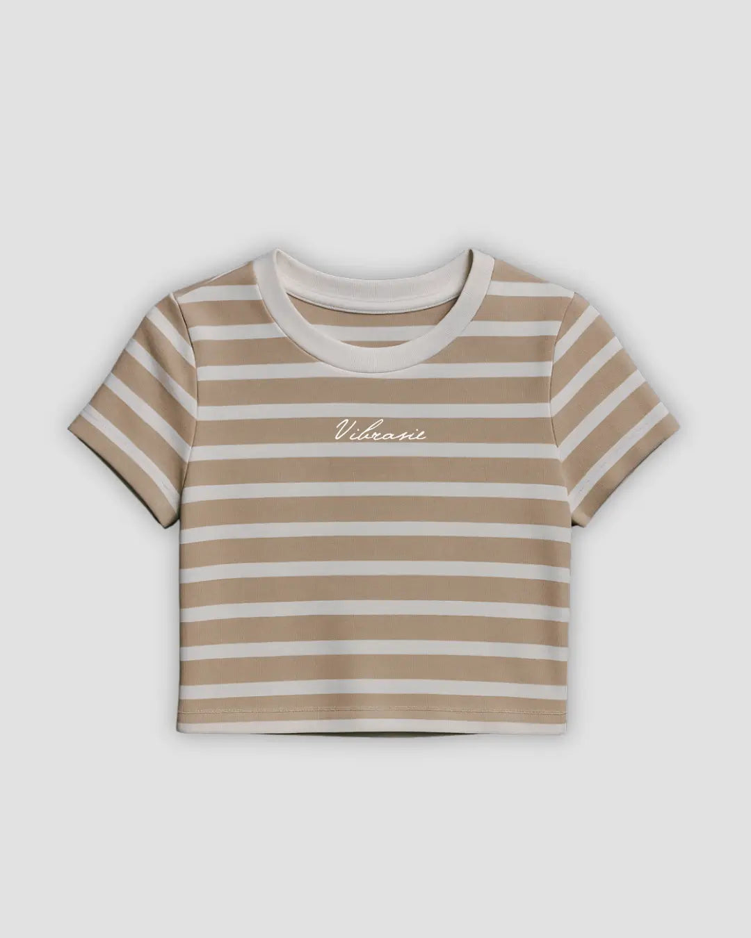 U-Turn Slim Tee Rib - Beige