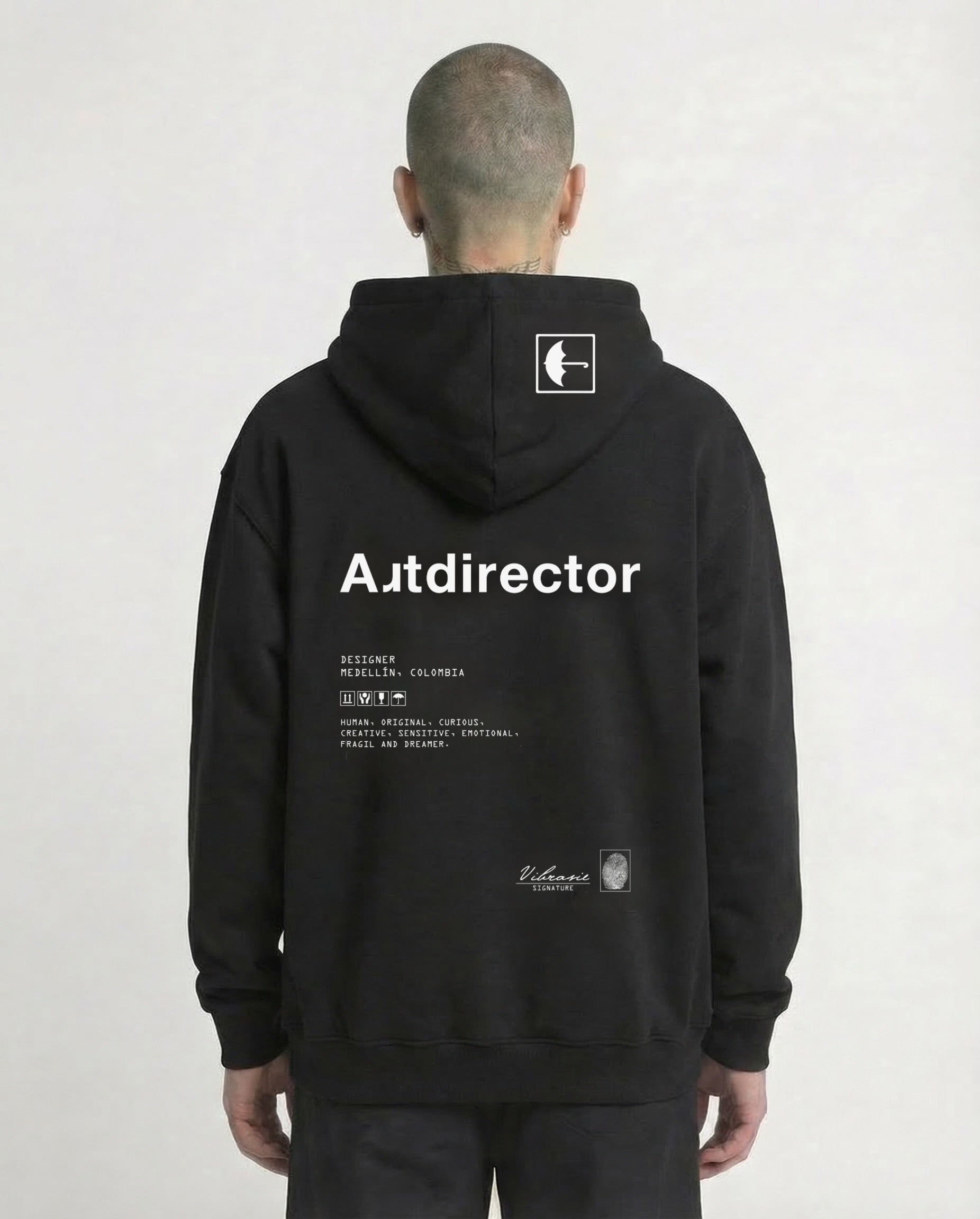 Hoodie negro Art001H