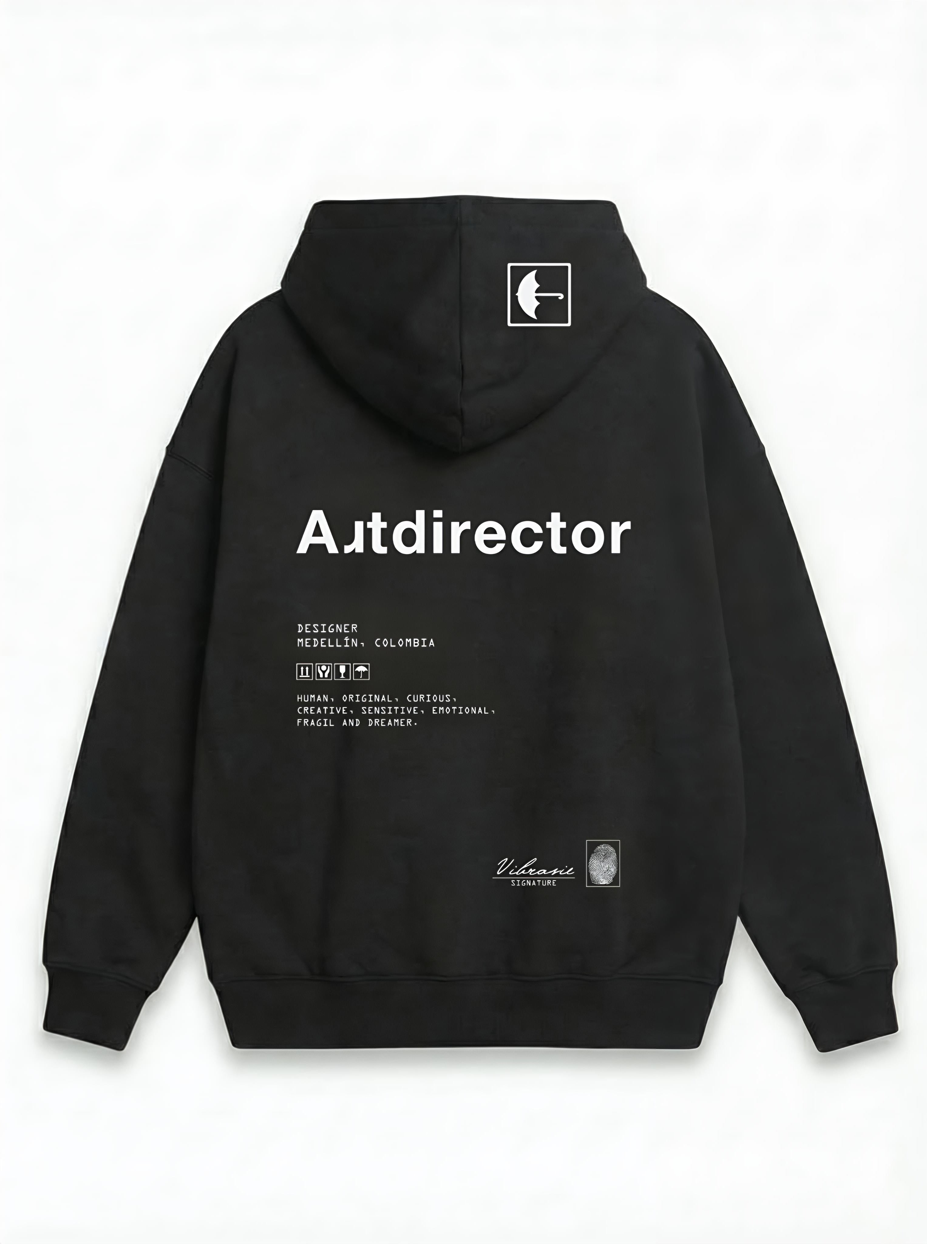 Hoodie negro Art001M