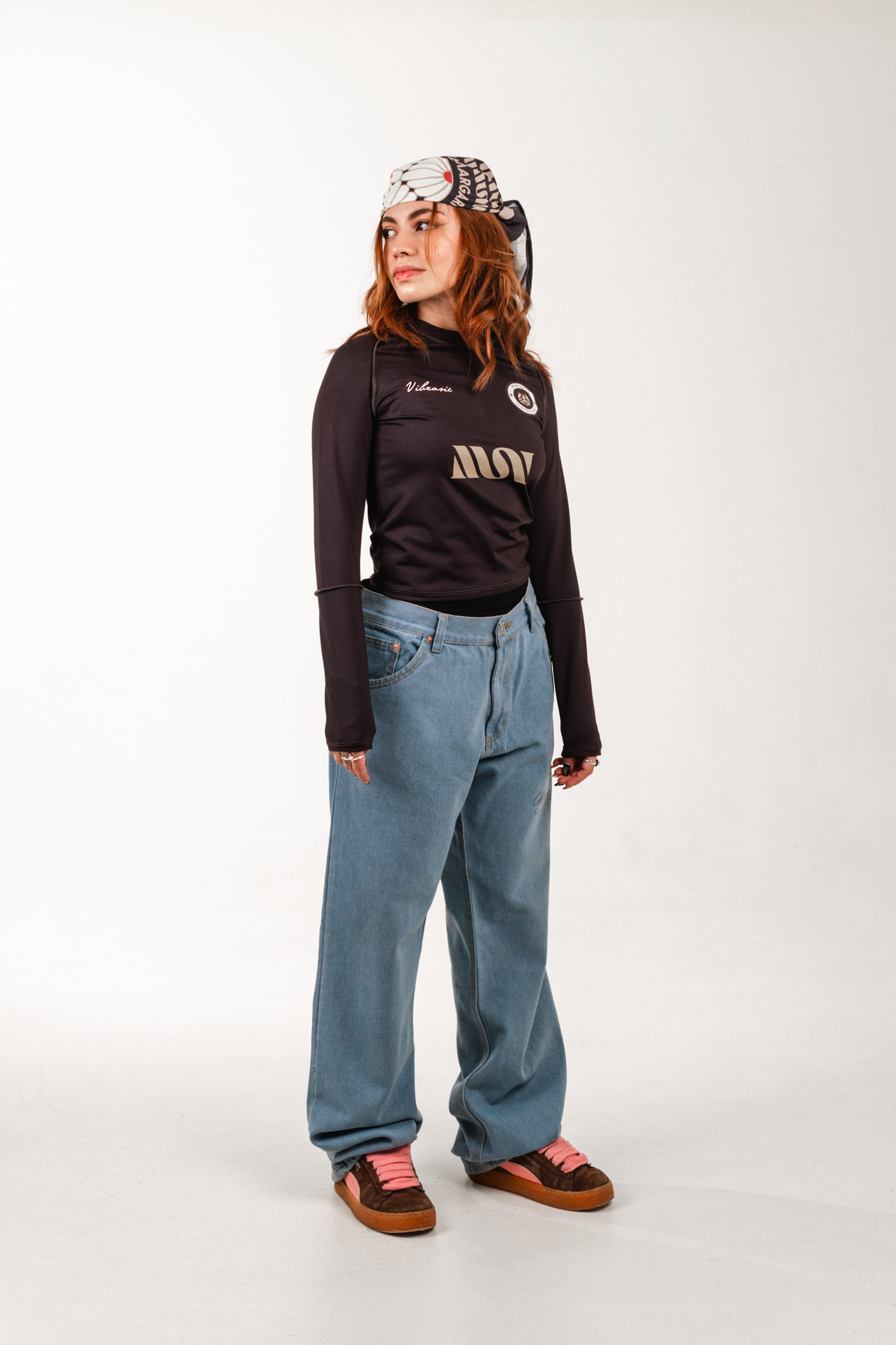 Long Sleeve Mid-Cropped "Mi Corazón de Miel" MSV