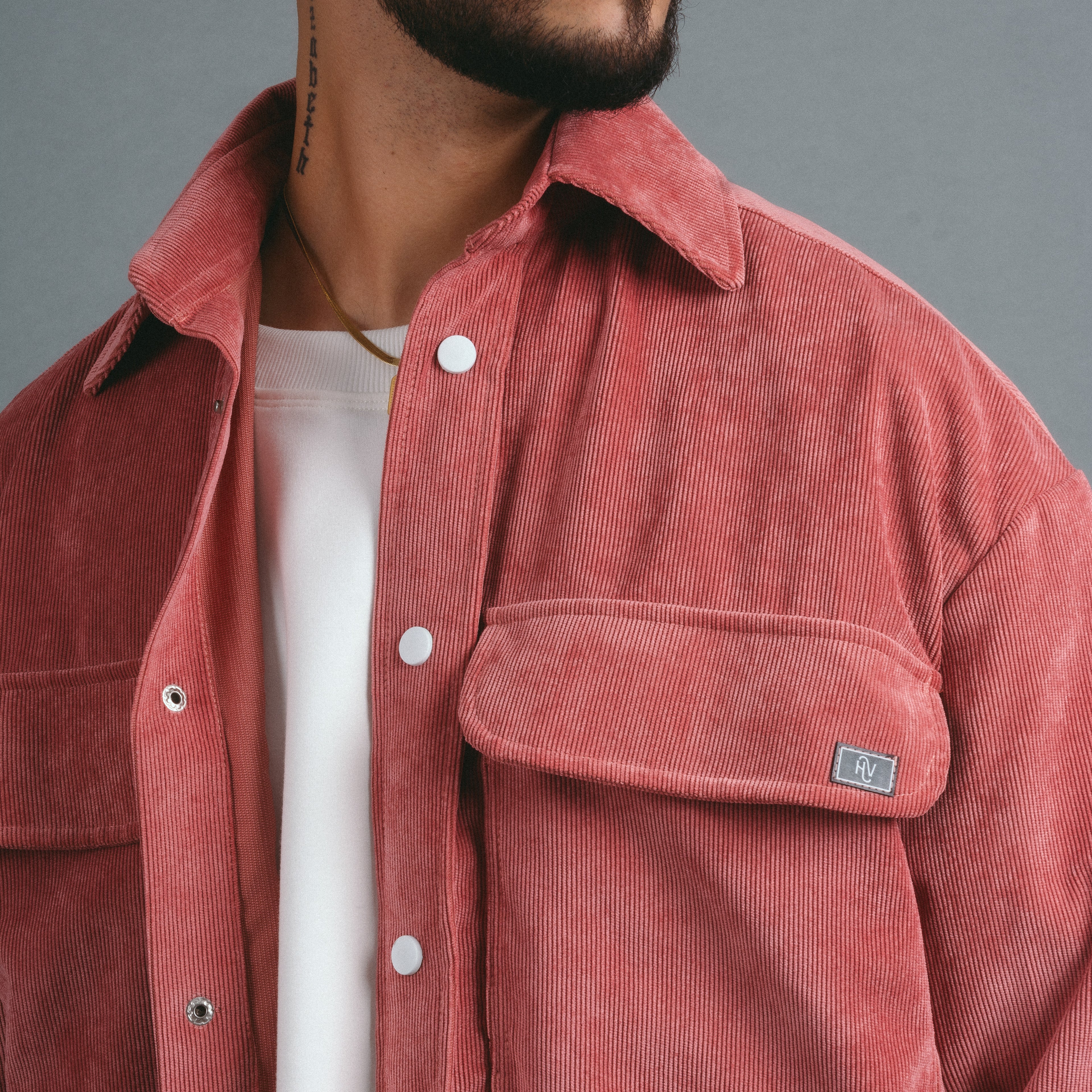 Chaqueta Oversize - Coral