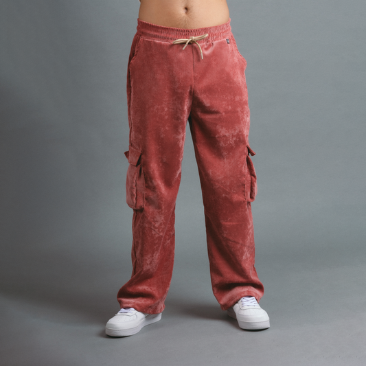 Pantalón Cargo Courdoroy - Coral