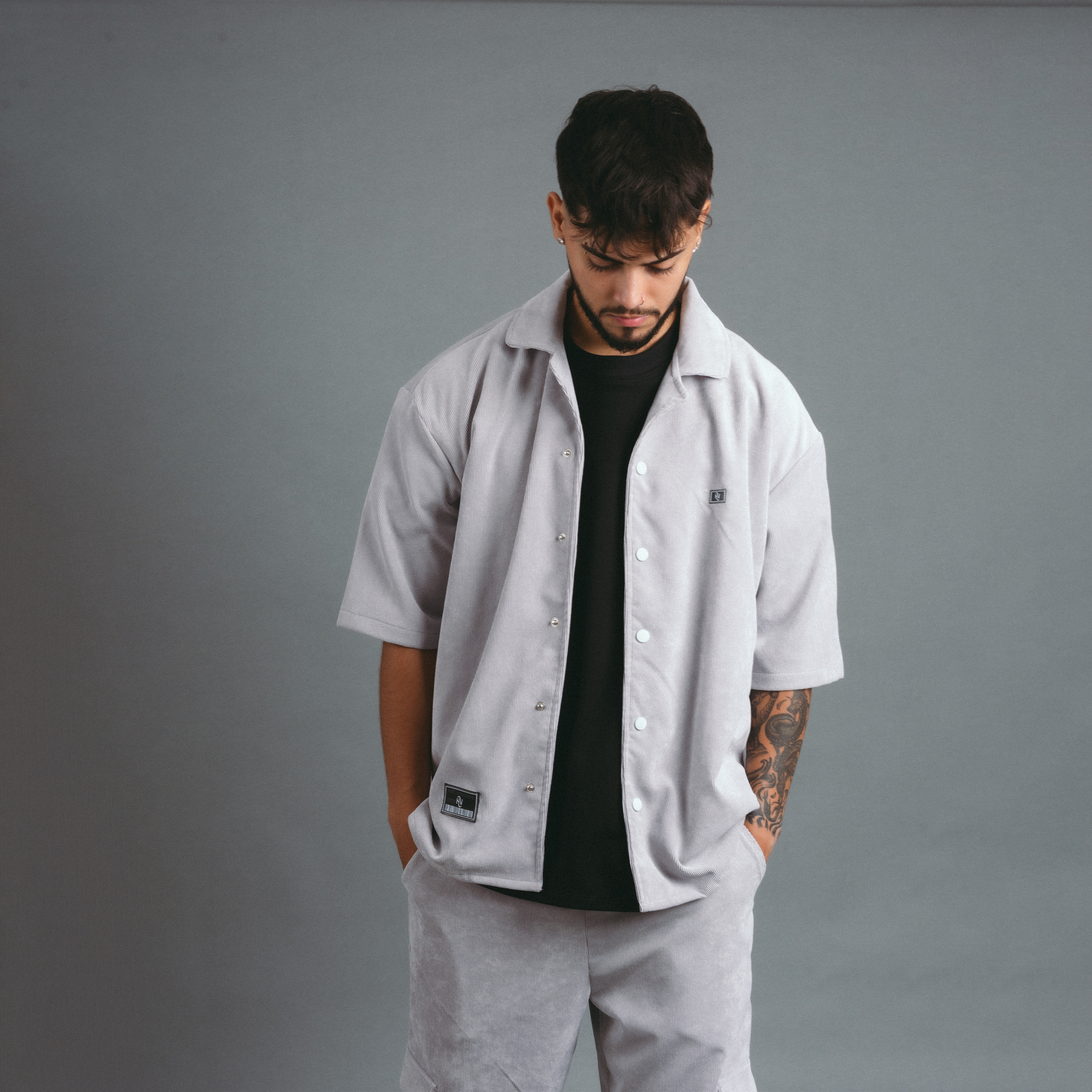 Camisa Classic - Gris