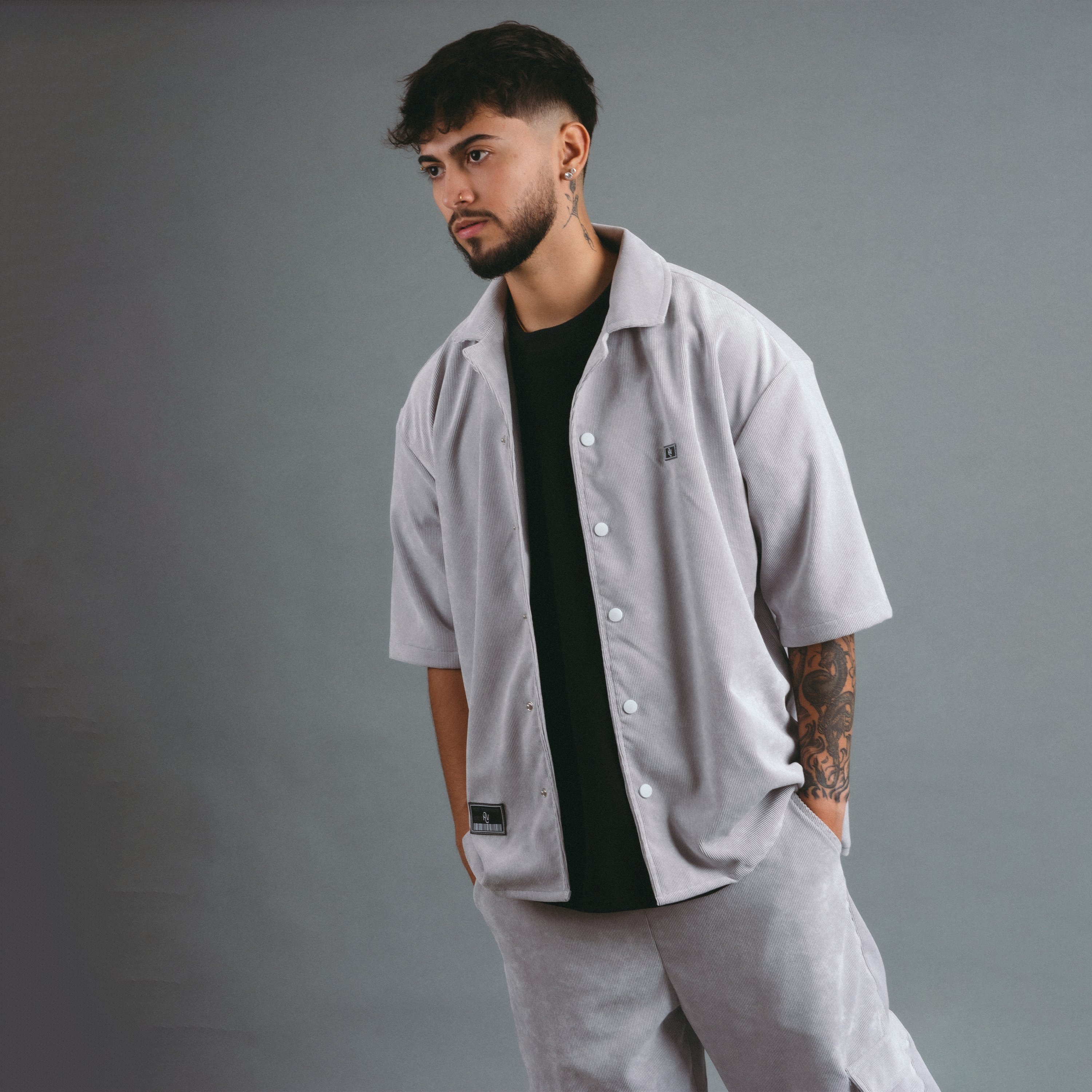 Camisa Classic - Gris