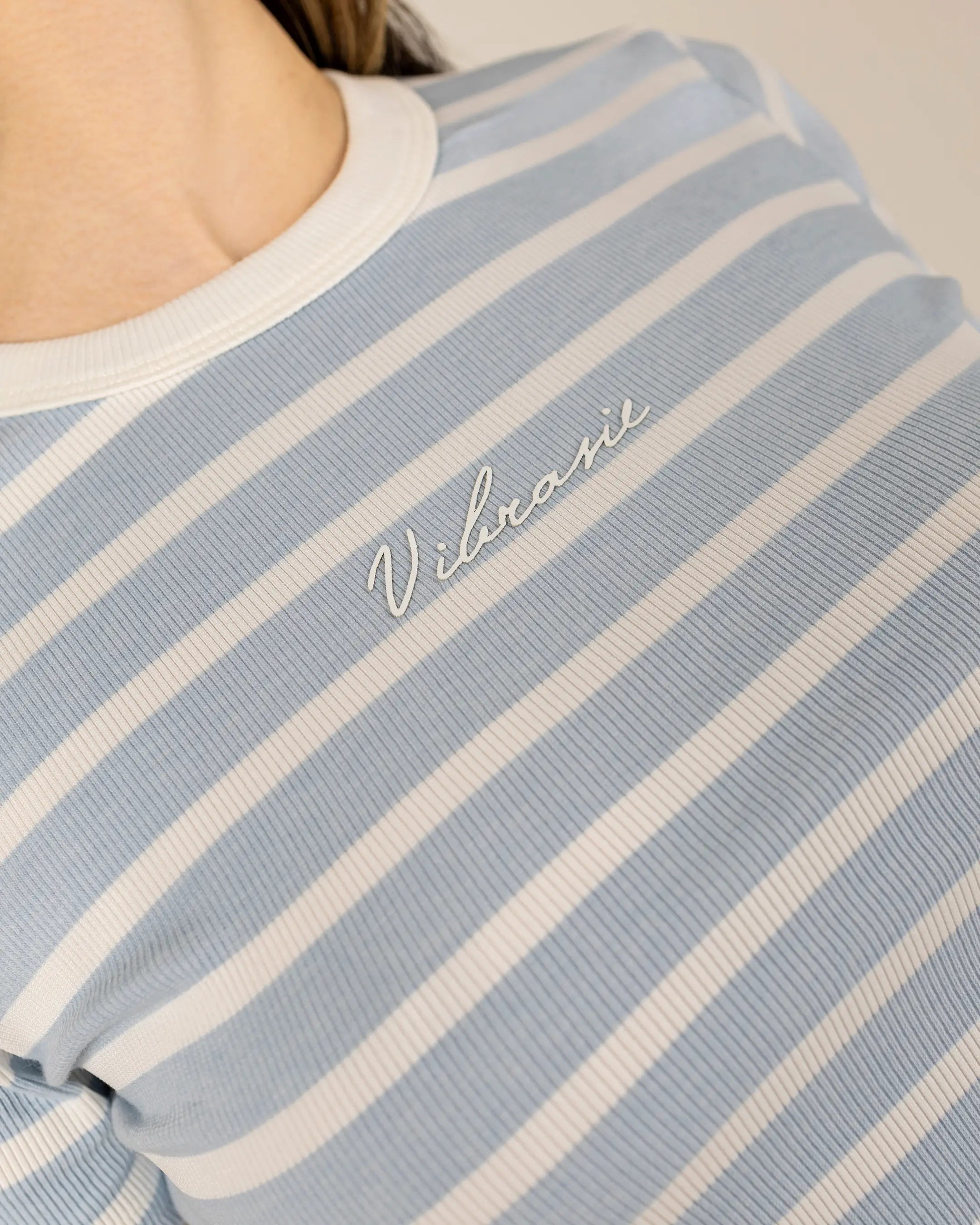 U-Turn Slim Tee Rib - Blue