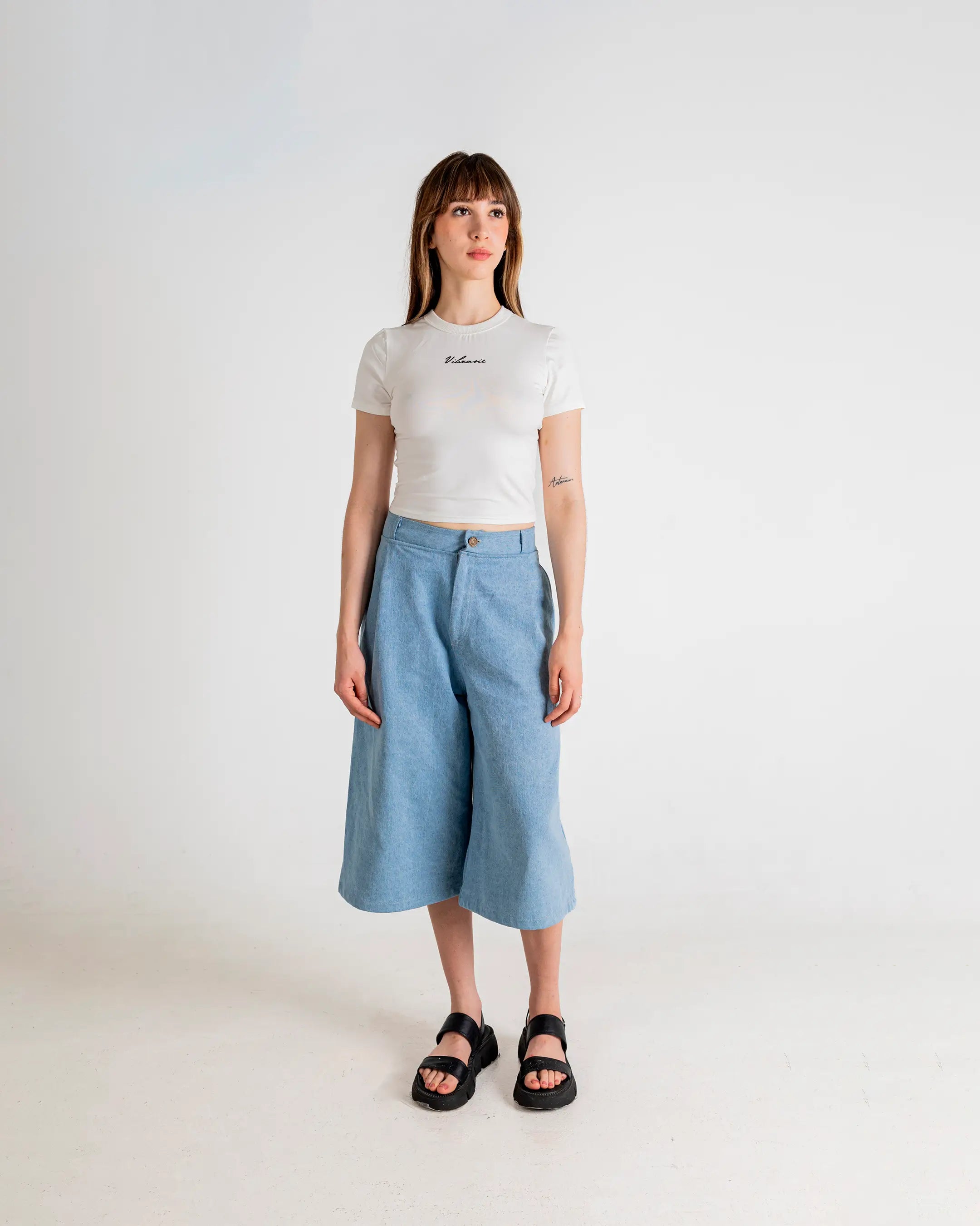 U-Turn Slim Tee - White