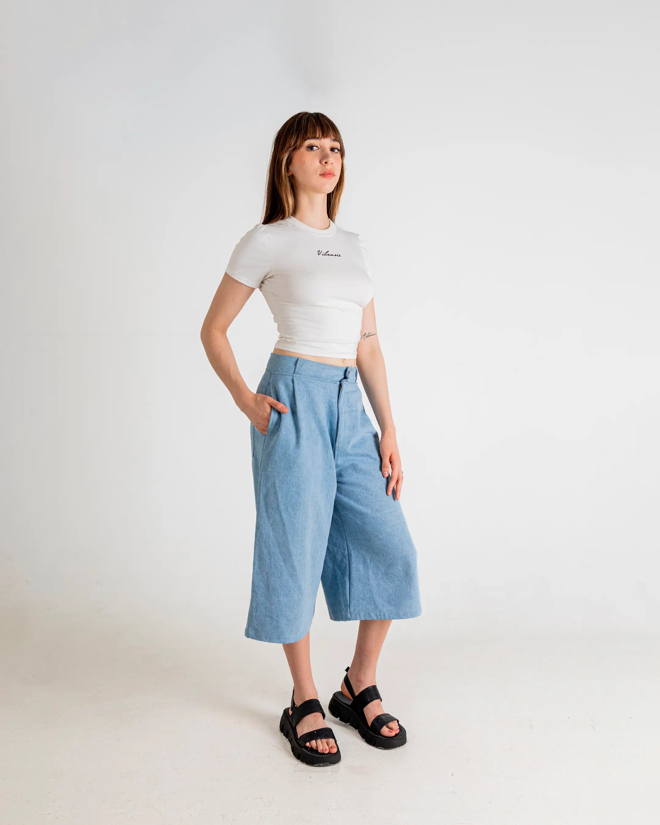 U-Turn Slim Tee - White