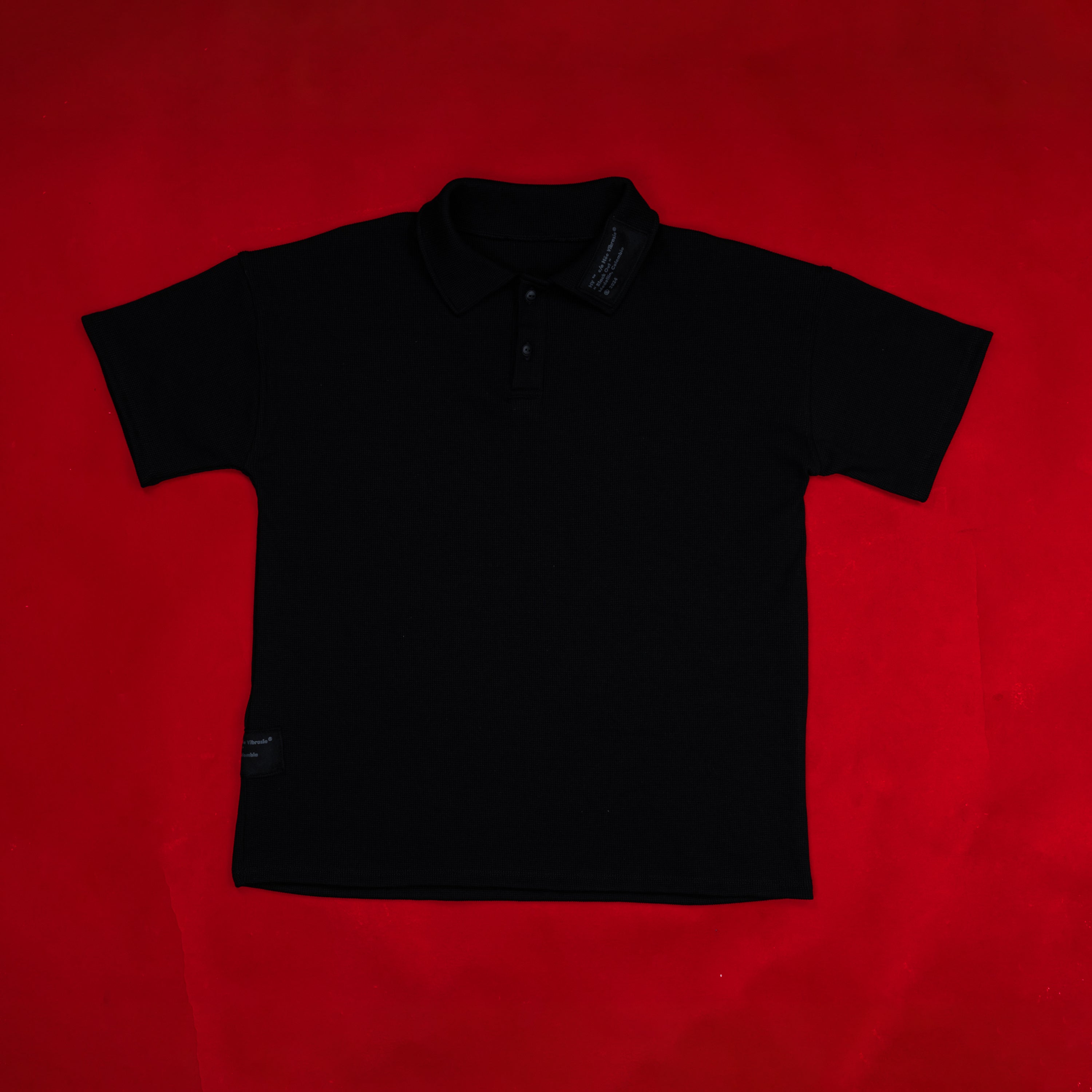 Black Out Oversized Polo Shirt