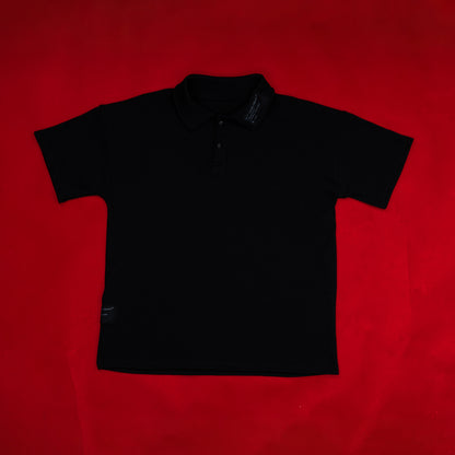 Black Out Oversized Polo Shirt