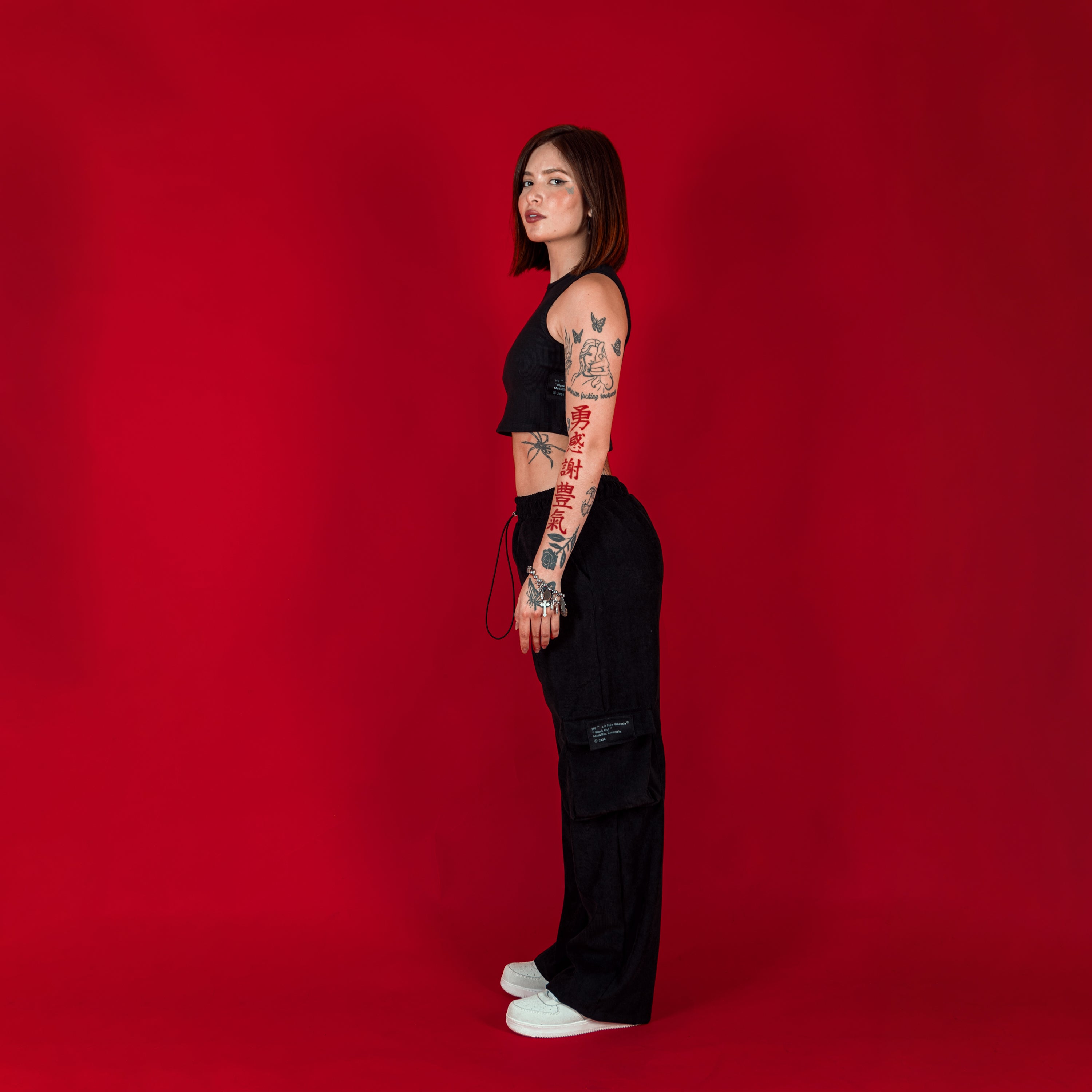 Black Out Cargo Pants