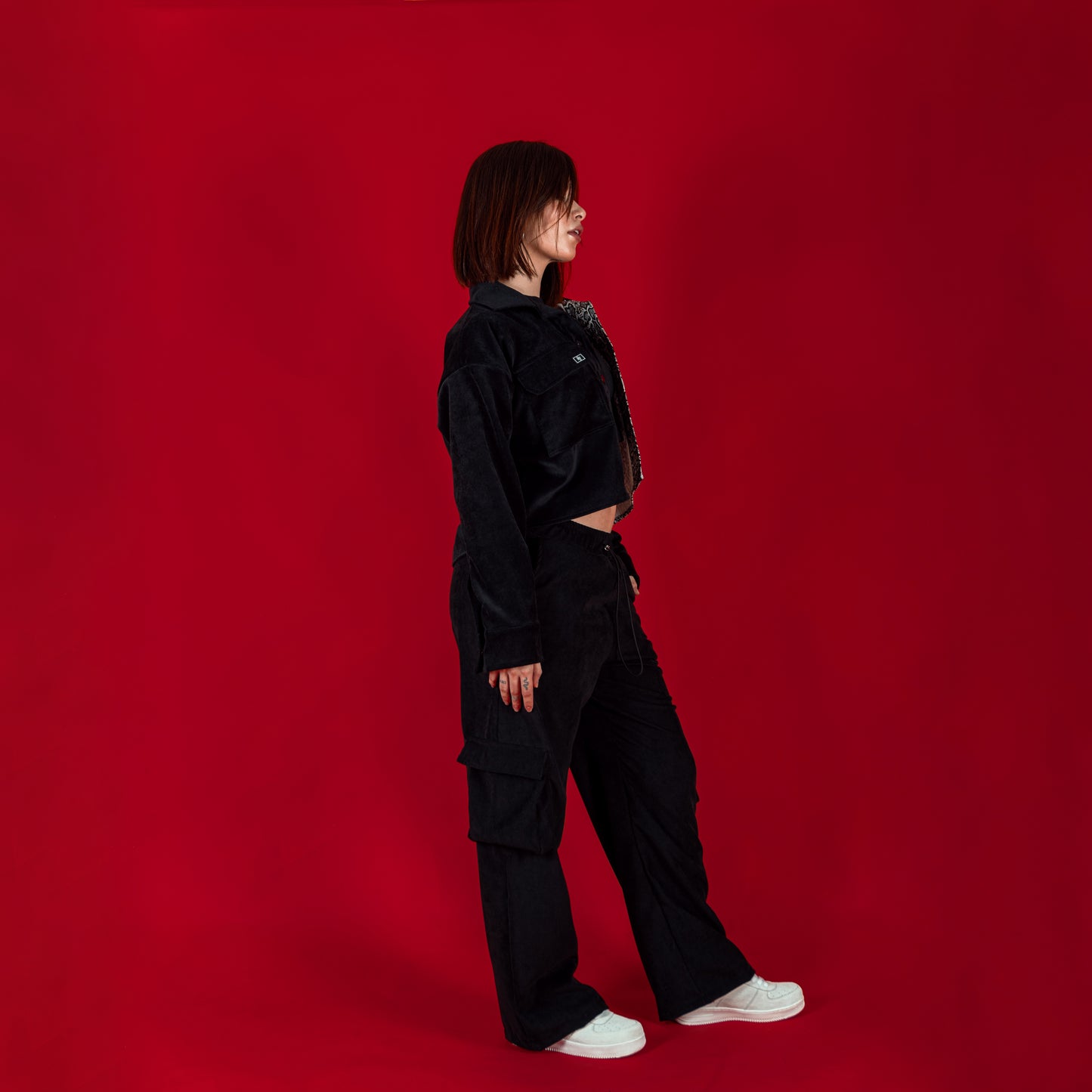 Black Out Cropped Jacket