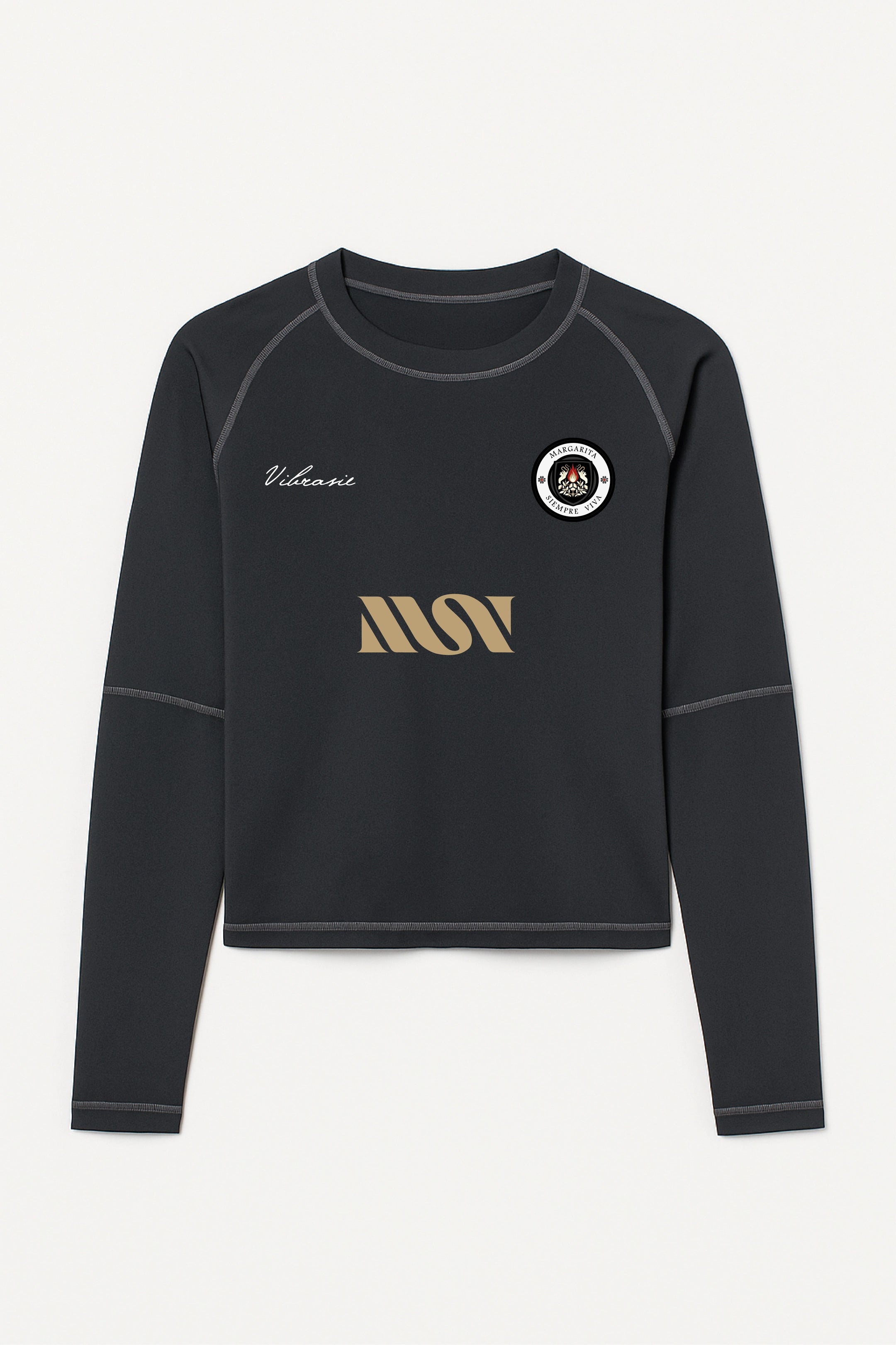 Long Sleeve Mid-Cropped "Mi Corazón de Miel" MSV