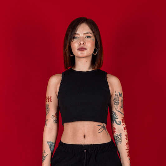Black Out Crop Top