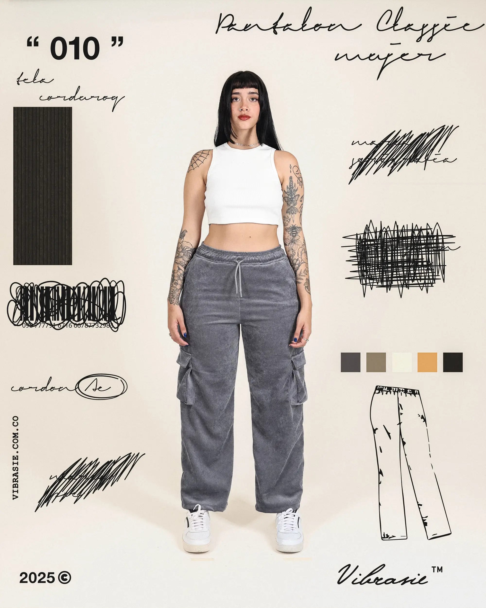 " Pantalón Cargo Mujer "