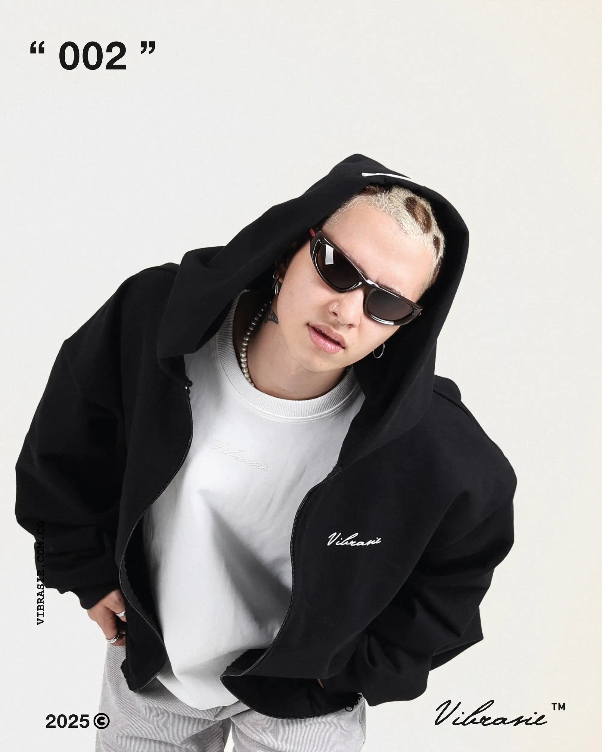 " Hoodie con Cierre "