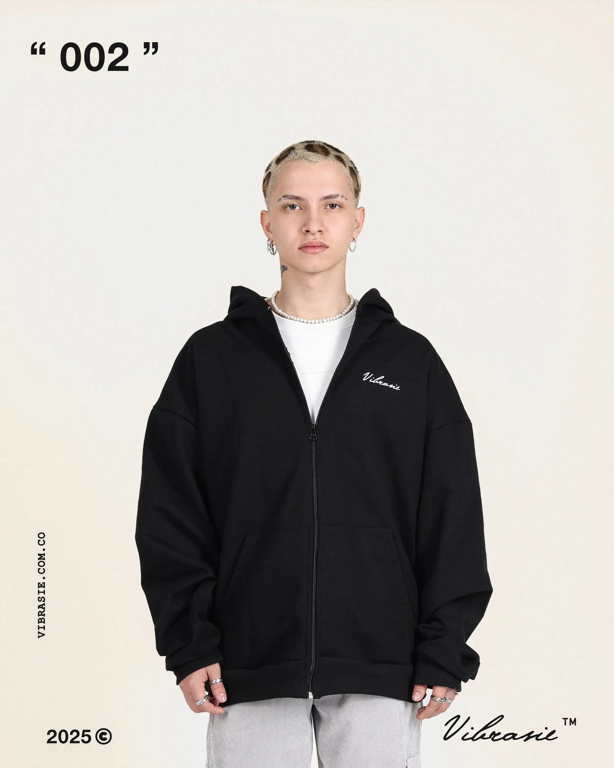 " Hoodie con Cierre "