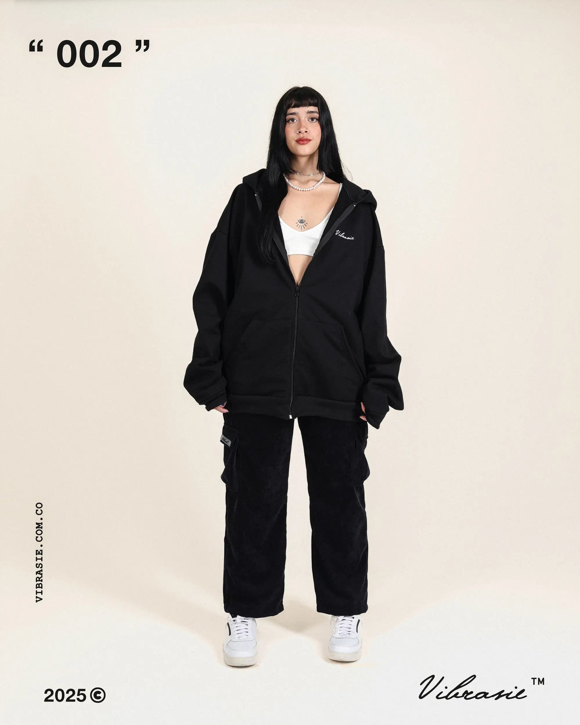 " Hoodie con Cierre "