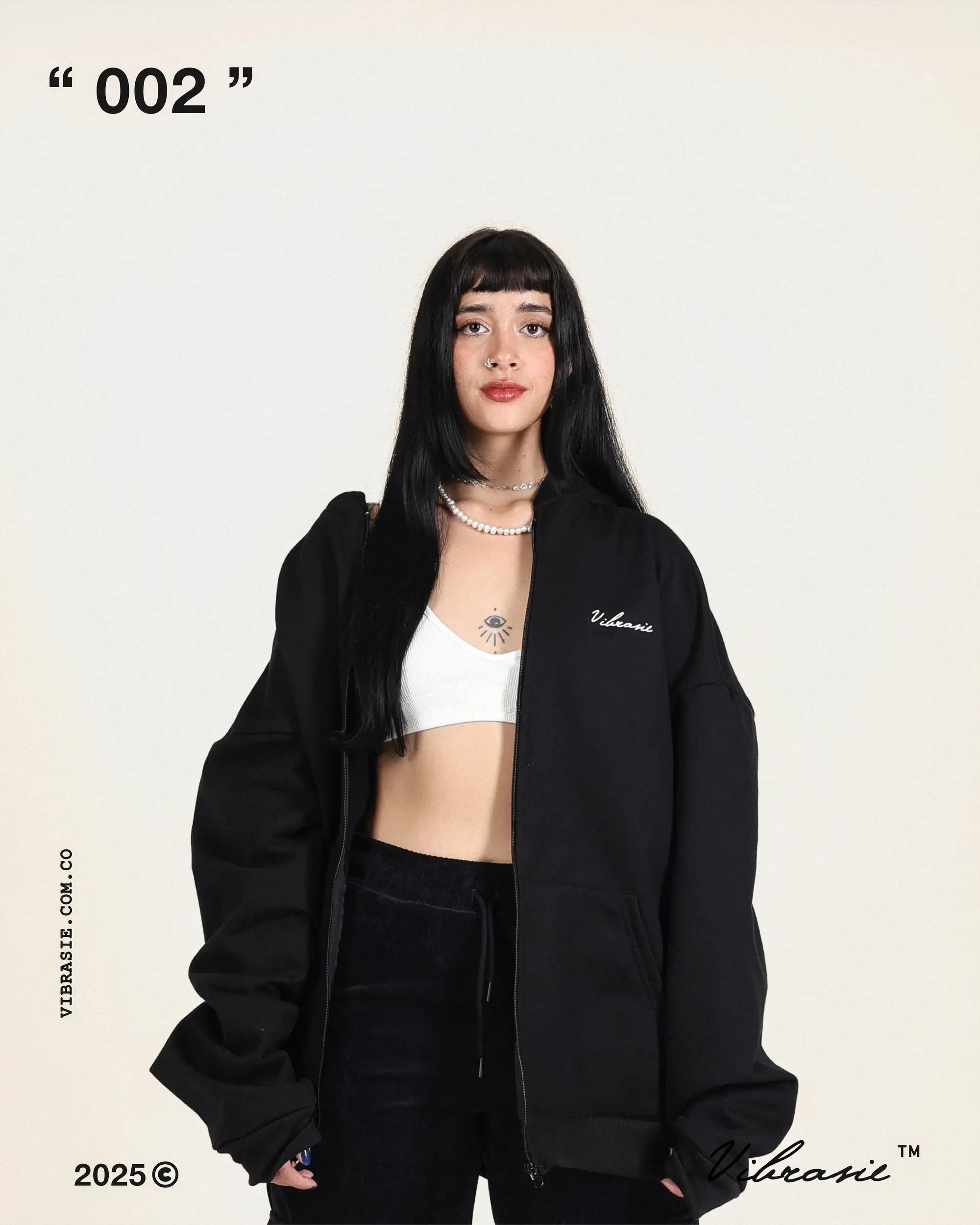 " Hoodie con Cierre "